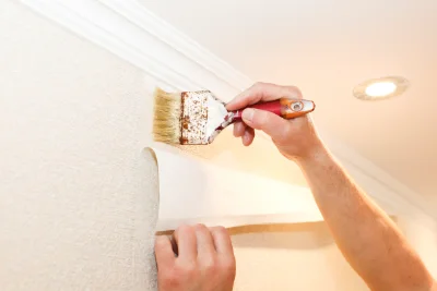 Pose de papier peint à Dorat — revêtements muraux et toiles de verre